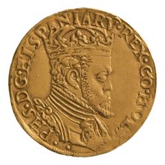 1 Gold Real - Philip II without ANG