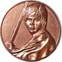 Token - California Lottery Star Wars Collectible Coin - Luke Skywalker