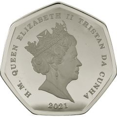 50 Pence - Elizabeth II 50th anniversary decimalisation