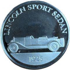 Franklin Mint - Collection of Antique Car Coins - Series 1 Lincoln Sport Sedan