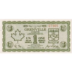 1 Dollar - Grenville Centennial Quebec