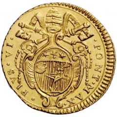 1/2 Zecchino - Pius VI