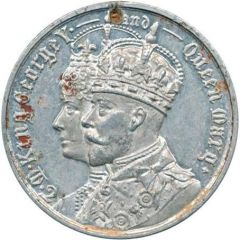 Medal - George V Coronation, Fattorini, aluminium