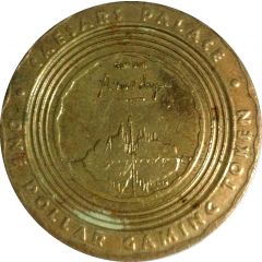 1 Dollar Gaming Token - Caesars Palace Las Vegas, Nevada