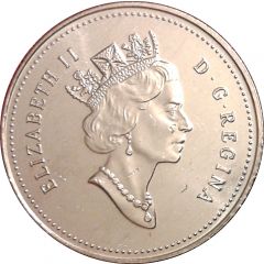 50 Cents - Elizabeth II 3rd portrait, revised coat of arms