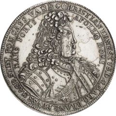 1 Thaler - Christian Ernest Death