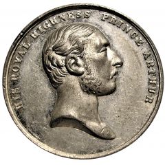 Medallion - Prince Arthur, Visit to Liverpool, Southern Hospital Grand Fancy Fair