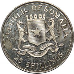 25 Shillings Wildlife of Somalia and East Africa