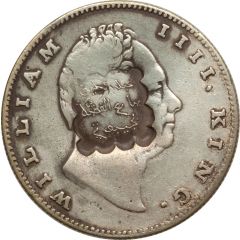Indian Rupee counterstamped William IV