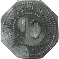 10 Pfennigs - München J. Göggle & Sohn
