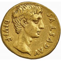 Aureus - Augustus L CANINIVS GALLVS OB C S