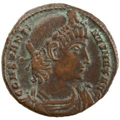 Nummus - Constantinus I GLORIA EXERCITVS, Constantinopolis