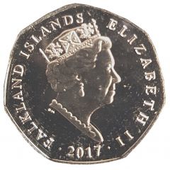 50 Pence - Elizabeth II Penguin Carol-singers-coloured