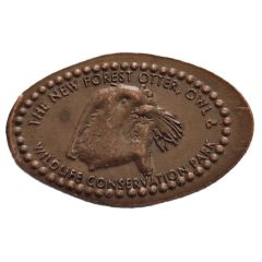 Elongated Coin - New Forest Otter & Owl