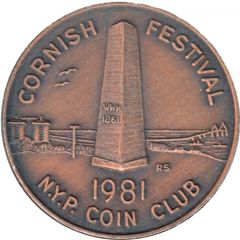 Token - Cornish Festival Northern Yorke Peninsula Coin Club