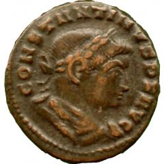 Nummus - Constantinus I SOLI INVICTO COMITI, Lugdunum