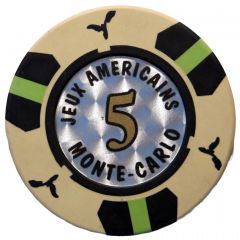 5 euros - Jeux américains Casino de Monte-Carlo