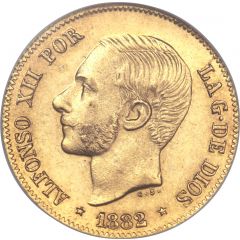 4 Pesos - Alfonso XII