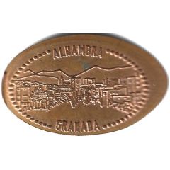 Elongated Coin - Alhambra of Granada