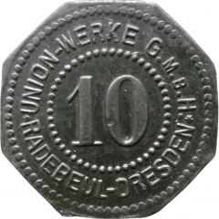 10 Pfennig - Radebeul-Dresden Union Werke G.M.B.H.