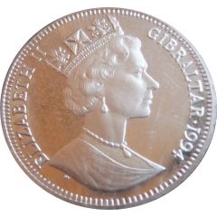 1/2 Crown - Elizabeth II Holmes smoking pipe
