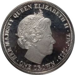 1 Crown - Elizabeth II Lady Liberty and Britannia