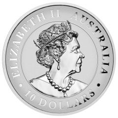 10 Dollars - Elizabeth II 6th Portrait - Australian Wedge-Tailed Eagle - Silver Bullion Coin
