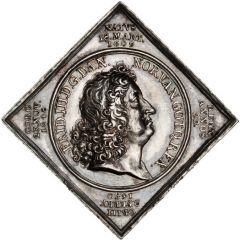 Medal - Frederik III Death medal by Meybusch