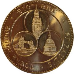 Medal - Madame Tussauds Tower Bridge, Big Ben, St. Paul`s