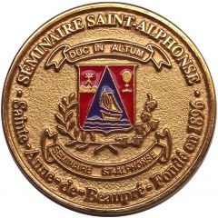 Medal - Saint-Alphonse Seminary Ste-Anne-de-Beaupré, Quebec