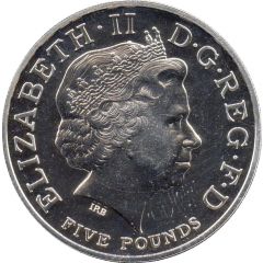 5 Pounds - Elizabeth II 4th portrait, Prince Charles 60th Birthday