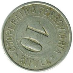 5 Pesetas - Cooperativa Ferroviaria