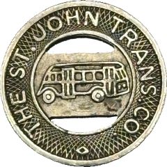 1 Fare - The St. John Transit Co. Dayton, Ohio