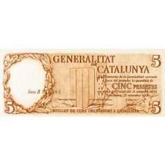 5 Pesetas Generalitat de Catalunya