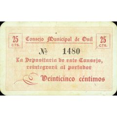25 Céntimos Onil