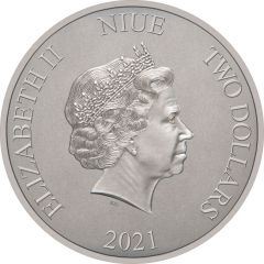 2 Dollars - Elizabeth II 1966 Batmobile