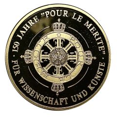 Medal - Hohepunkte der Deutschen Geschichte 150 Jahre Orden Pour le Merite