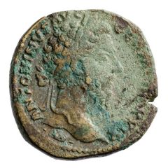 Sestertius - Marcus Aurelius IMP VII COS III S C, Annona