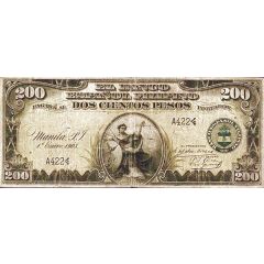 200 Pesos Banco Español Filipino