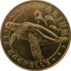 Tourist token - Monnaie de Paris - Aquarium de La Rochelle turtle