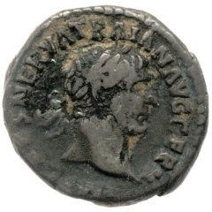 Quinarius - Trajan not draped, DACICVS COS V P P, Victory