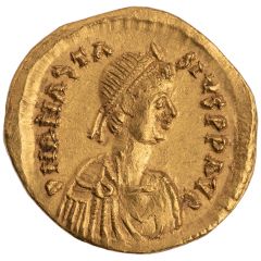 Aureus - Anastasius I Dicorus VICTORIA AVGVSTORVM, Constantinopolis