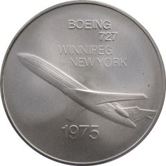 Inaugural Flight Winnipeg - New York Boeing 727