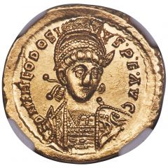 Solidus - Theodosius II IMP•XXXXII•COS•, Constantinopolis