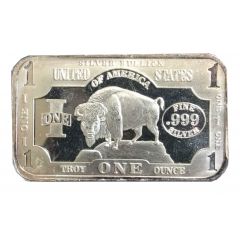 1 Troy Ounce Buffalo Bullion Bar