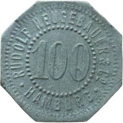 100 Pfennigs - Hamburg Rudolf Neugebauer and Co
