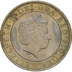 2 Pounds - Elizabeth II 4th portrait, Charles Darwin