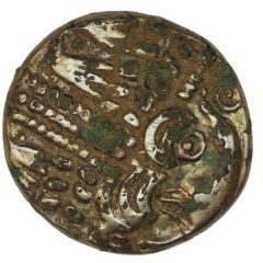 Gold Plated Stater - Belgae Cheriton Smiler Contemporary Counterfeit