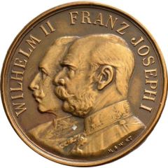 Medal - Brotherhood in arms between Wilhelm II and Franz Joseph I