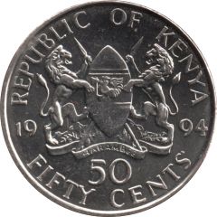 50 Cents Plated steel